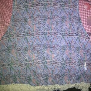 Print design tank crop top